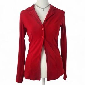 Red Button-Down Women's Shirt - Classic Collared Top